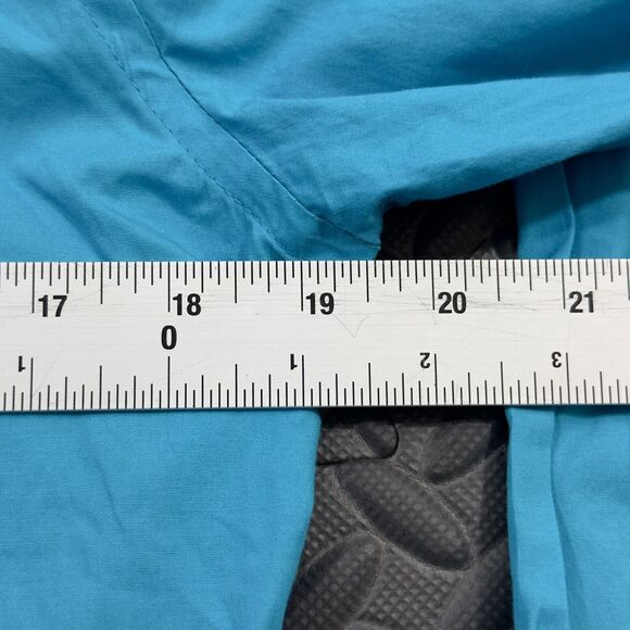 Express 1MX Dress Shirt Mens Small Blue Fitted Collared Button Down Wrinkle Free - Picture 6 of 6